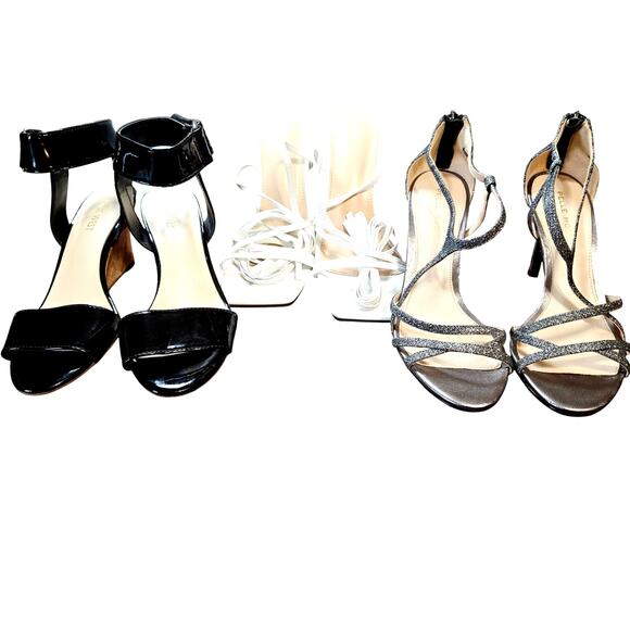 Nine West Shoes - Nine West + More Size 7.5 Heel Wedge Open Toed Women's Lot of 3 Pairs Bulk Shoes